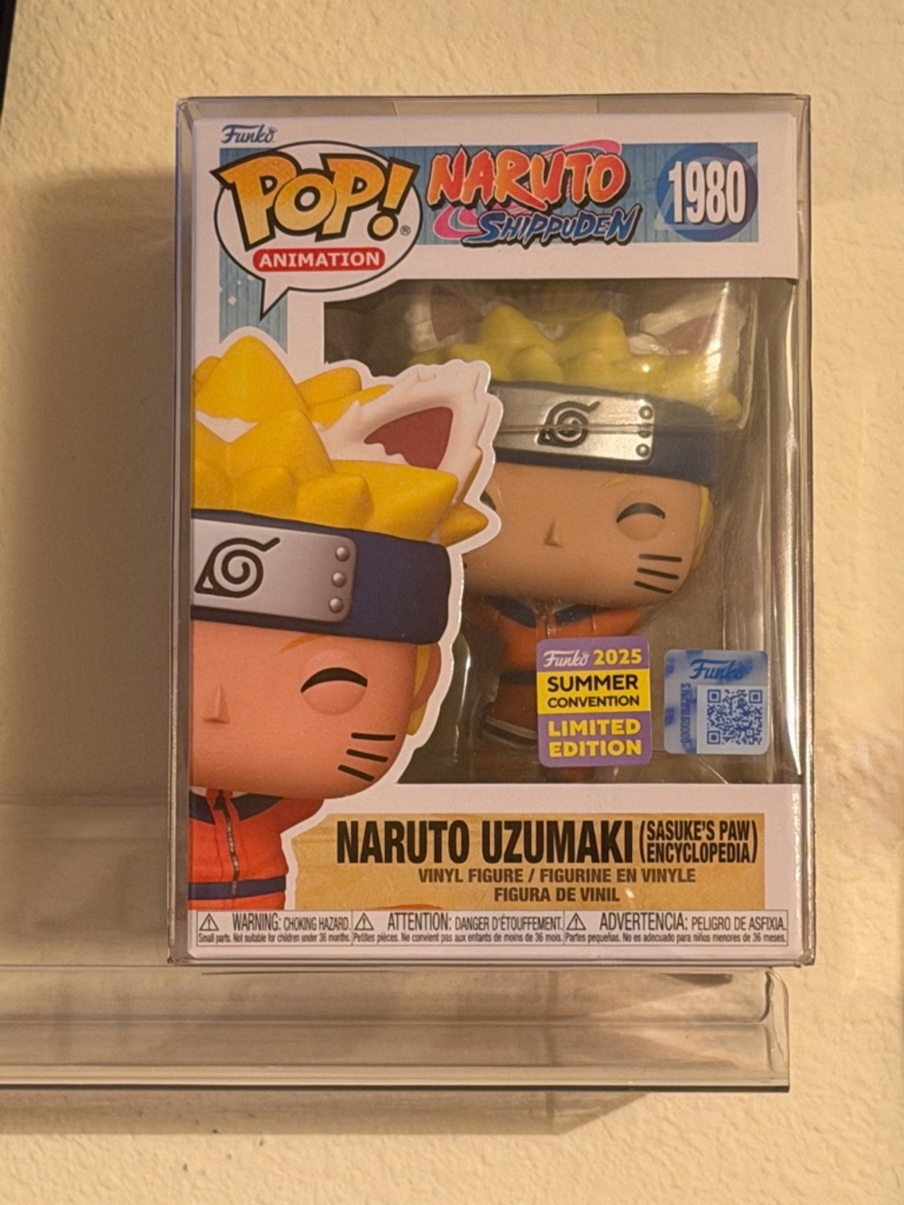 Naruto Uzumaki (Sasuke's Paw) Funko Pop! #1980 summer convention exclusive.